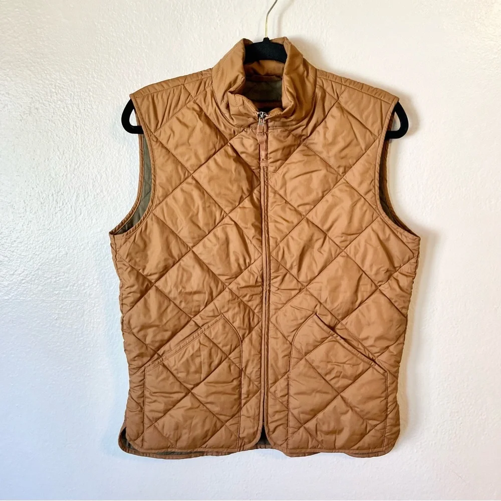 J. Crew Quilted Vest in Copper